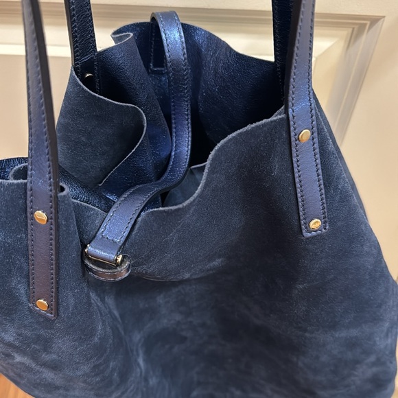 Tiffany & Co Suede Leather Reversible Tote Bag - Picture 9 of 12